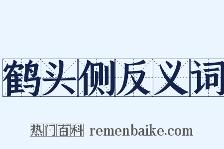 鹤头侧反义词是什么意思的图片